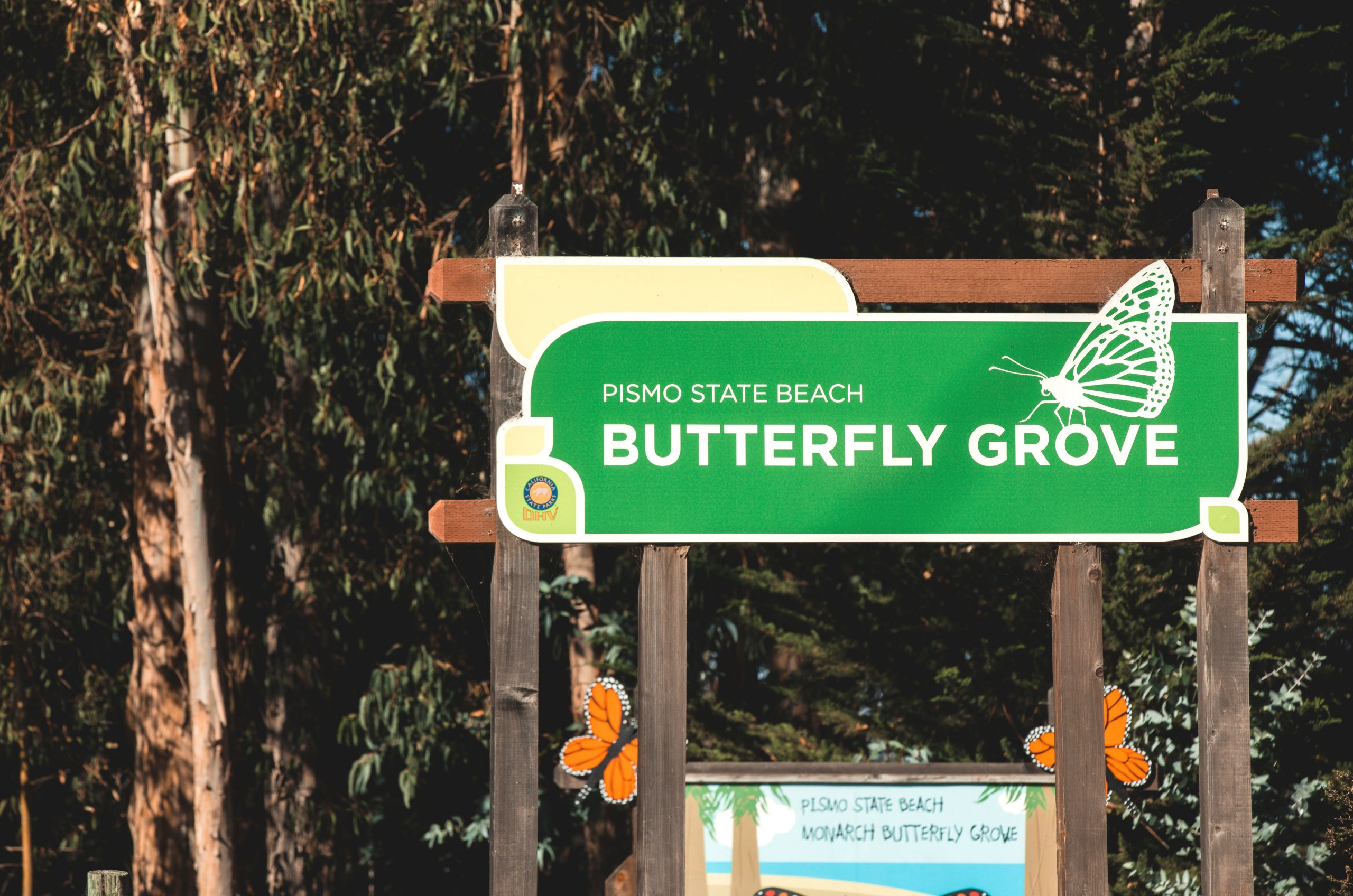 Pismo Beach Butterfly Grove Entrance Sign