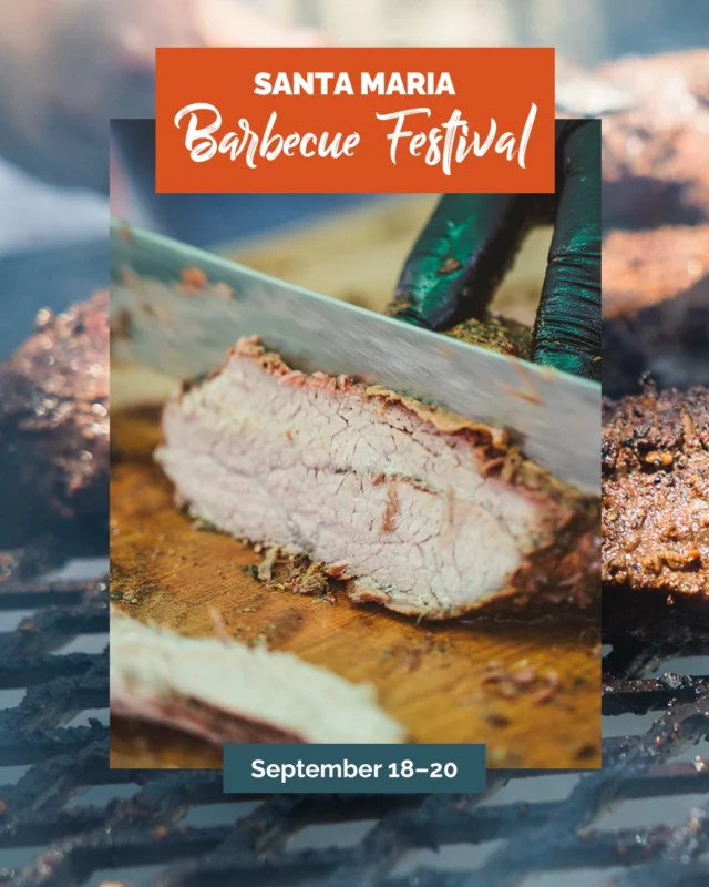 Save the date and come hungry. 🍖The all-new Santa Maria Barbecue Festival is happening September 18&ndash;20 at Pioneer Park in Santa Maria. This weekend will be bigger, smokier, and more family-friendly than ever.What&rsquo;s waiting for you:
&bull; Santa Maria Style barbecue tastings
&bull; Beer Festival
&bull; 40+ bands across two stages
&bull; Carnival rides and games
&bull; 40+ food and merchant vendors
&bull; FREE admissionThree days of live music, local flavor, and that unmistakable Santa Maria Style barbecue. Tag your crew and start planning your September weekend. ⬇️Link in bio for more info.