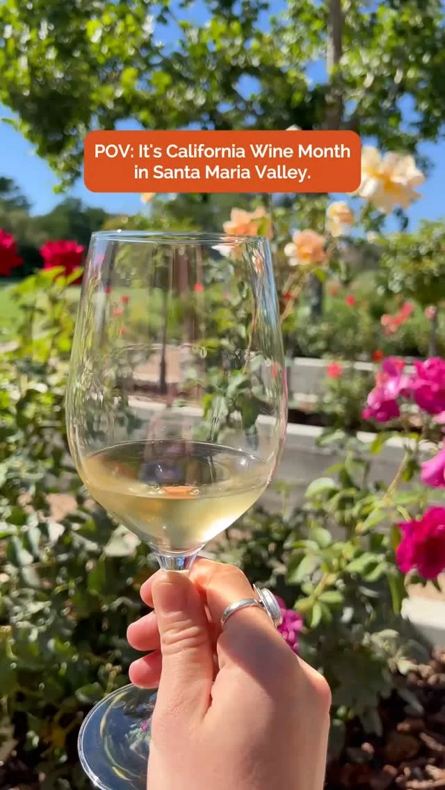 Happy California Wine Month to all who celebrate🍷😌Santa Maria Valley has more than 30 winery tasting rooms and is one of California's oldest wine regions for a reason. No wonder wine lovers keep coming back.Come taste what all the fuss is about. 🔗 Link in bio to learn more.